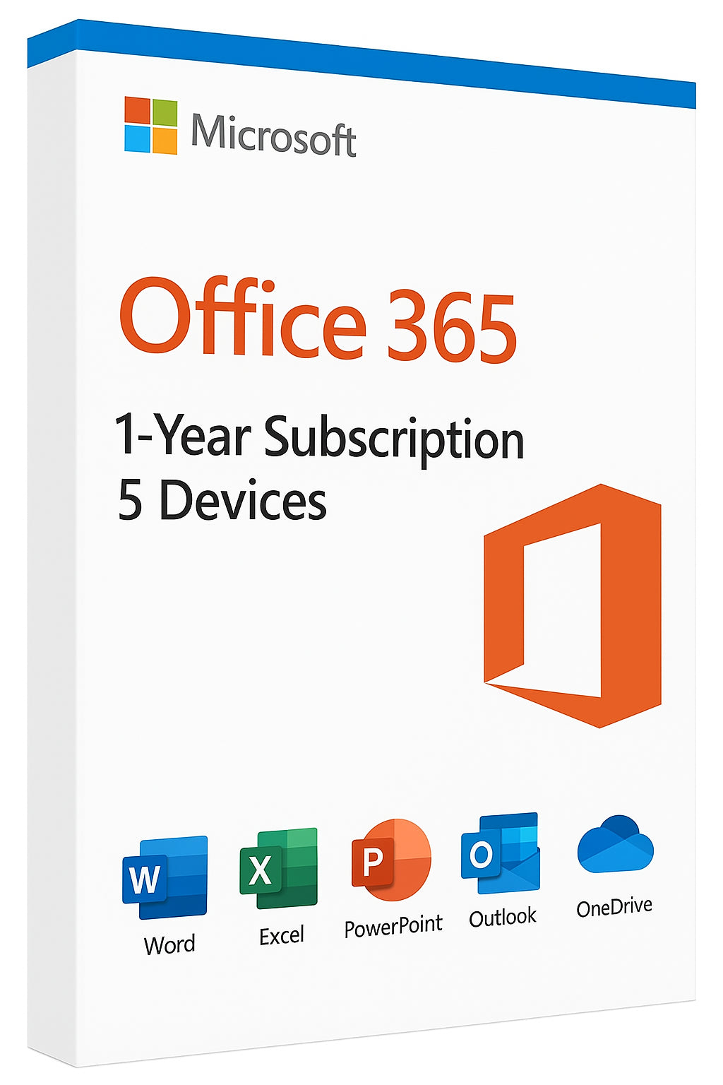 Microsoft 365 Account – 1 Year Subscription for 5 Devices