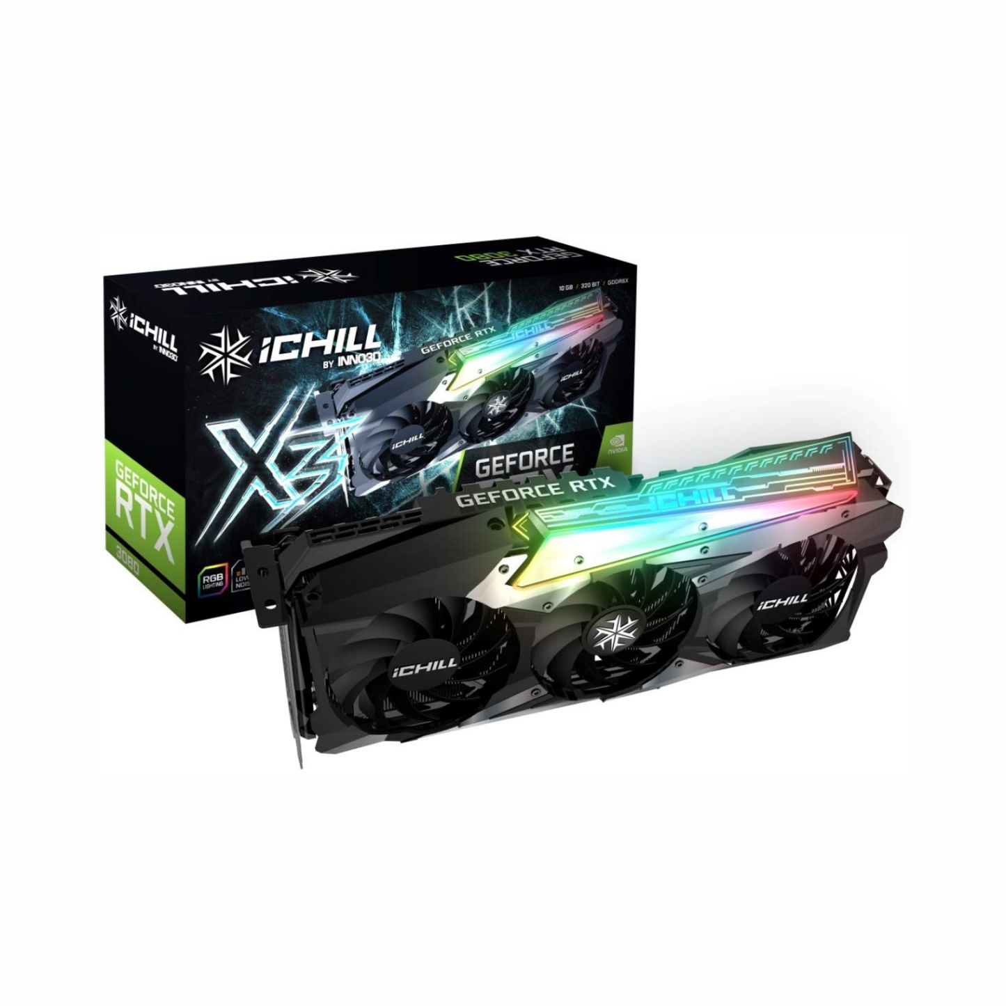 Inno3D GeForce RTX 3080 ICHILL X3 10GB Graphics Card (Refurbished)