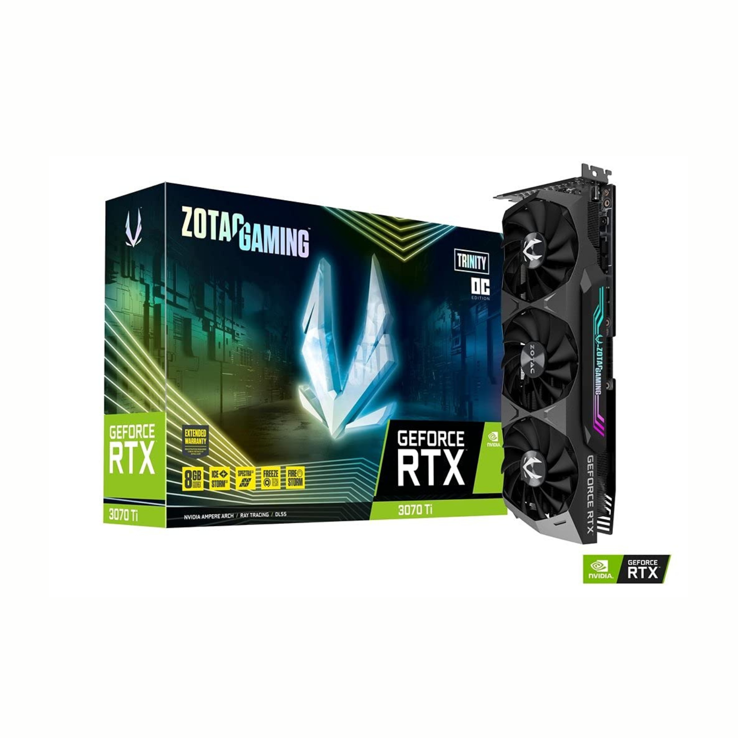 ZOTAC Gaming GeForce RTX 3070 Ti Trinity OC 8GB GDDR6X 256-bit PCIe 4.0 Graphics Card