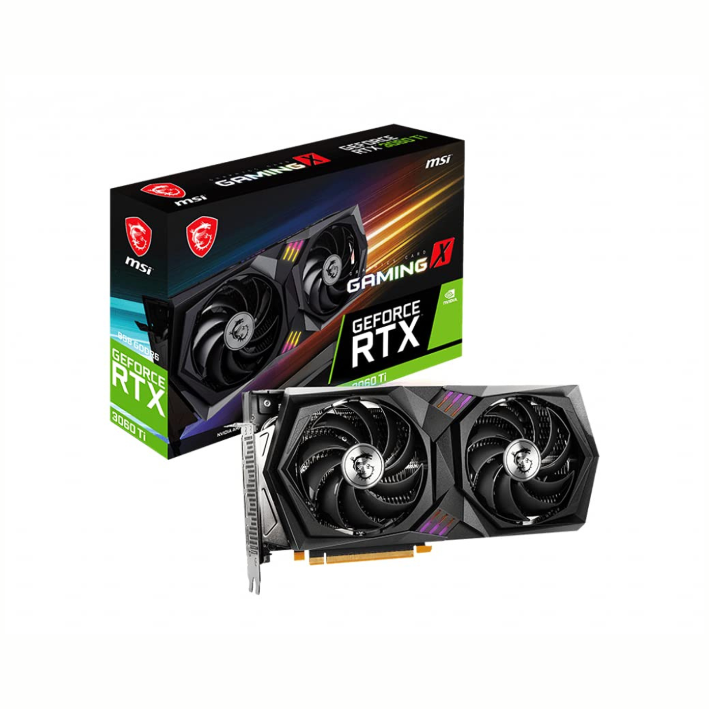 MSI GeForce RTX 3060 Ti Gaming X 8G LHR Graphic Card (Refurbished)