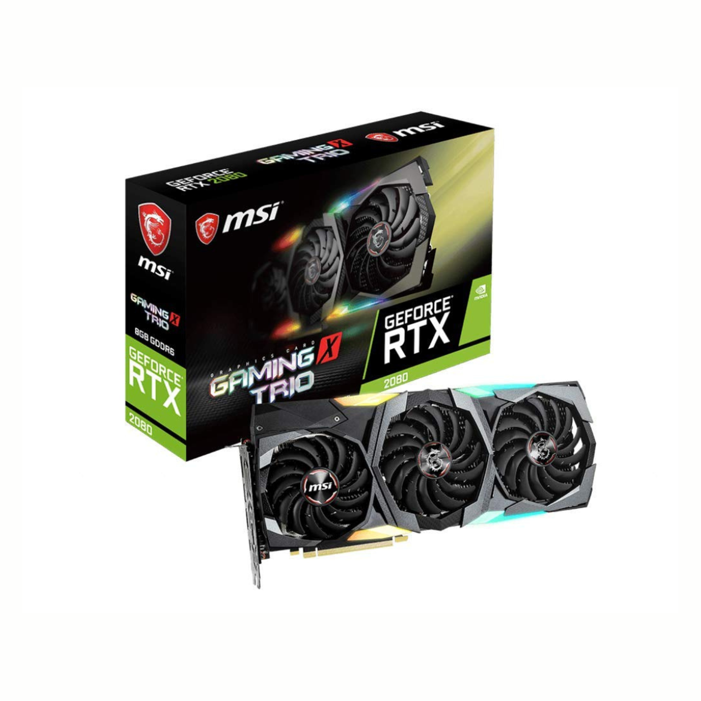 MSI Nvidia Gaming GeForce RTX 2080 Gaming Trio 8GB GDDR6 Graphic Card